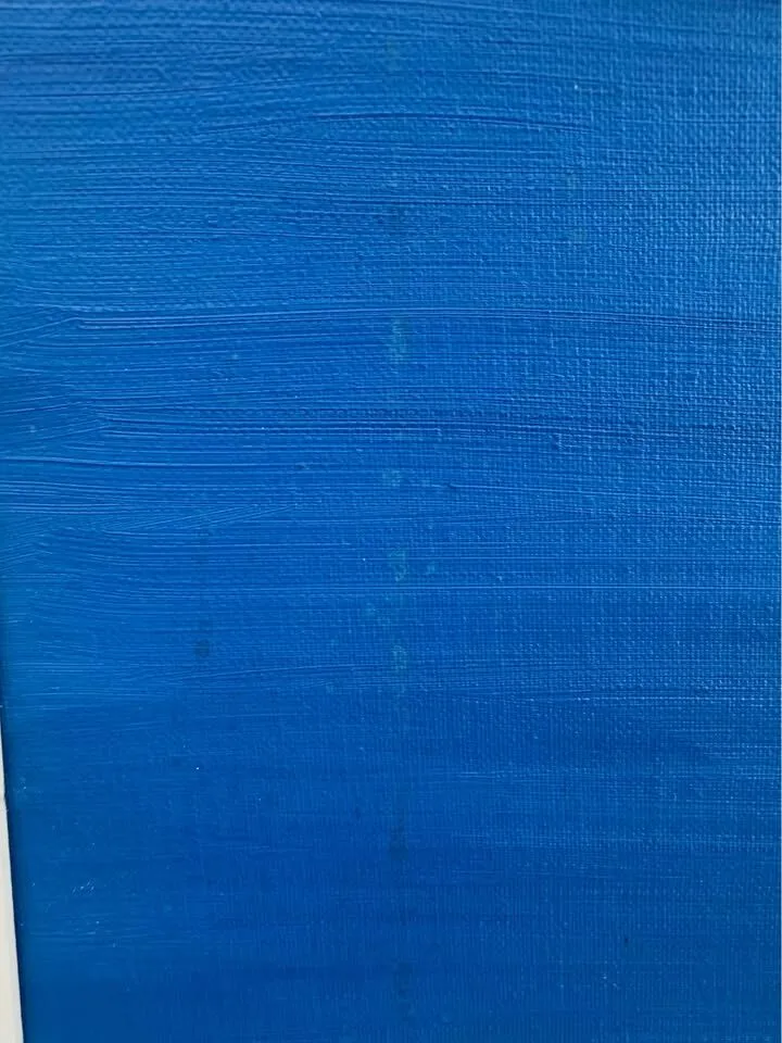 Large Vintage 1970s Floral Oil Painting Signed Anna Morrison - Blue Daisies - photo 9