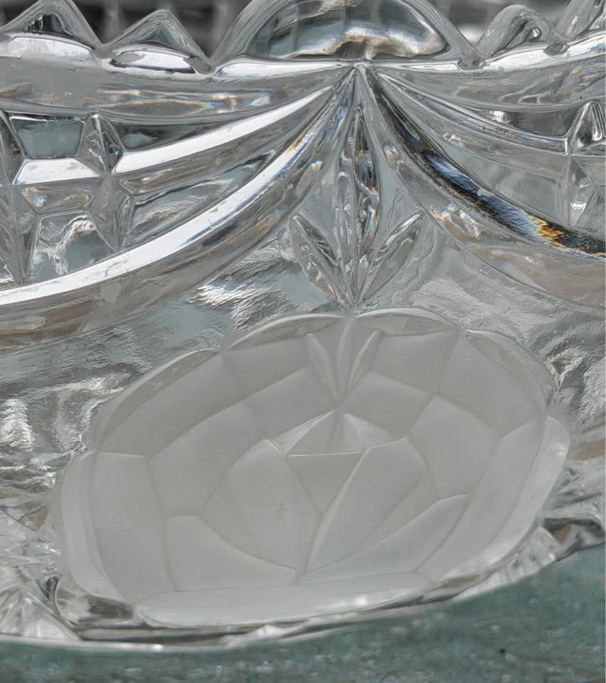 Vintage Anna Hütte 24% Lead Crystal Rose Bowl – Made in West Germany - photo 5