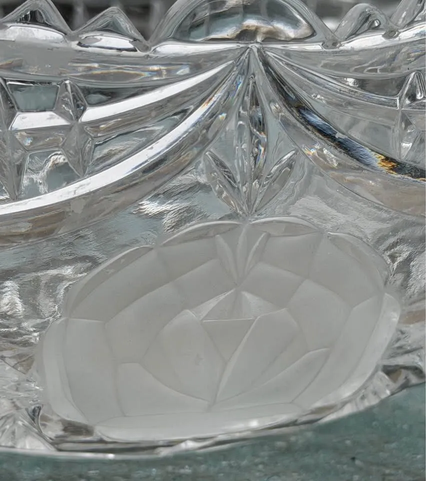 Vintage Anna Hütte 24% Lead Crystal Rose Bowl – Made in West Germany - photo 5