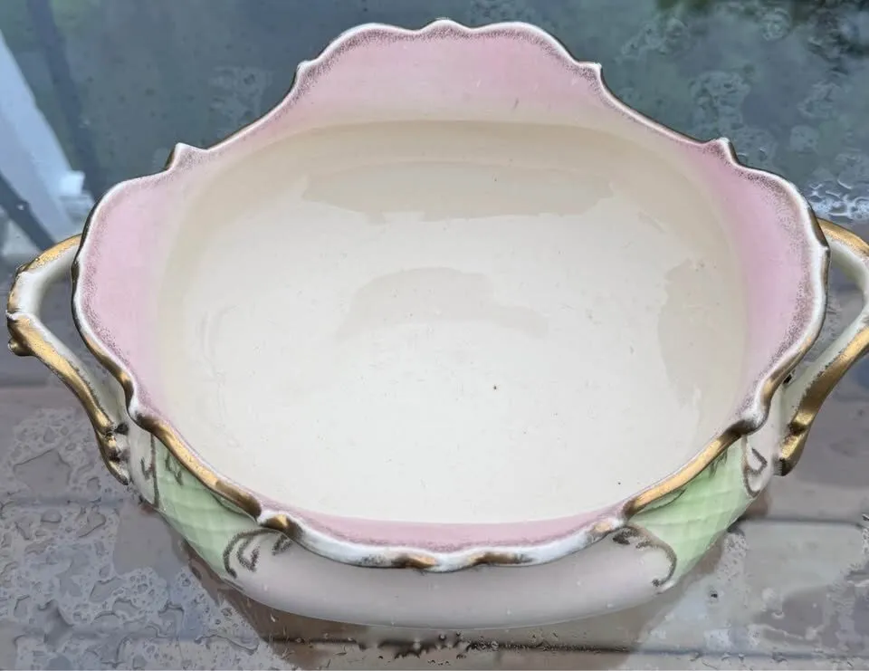 Antique S. Fielding & Co. (Crown Devon) Art Nouveau Centerpiece Bowl - c. 1890s - photo 5