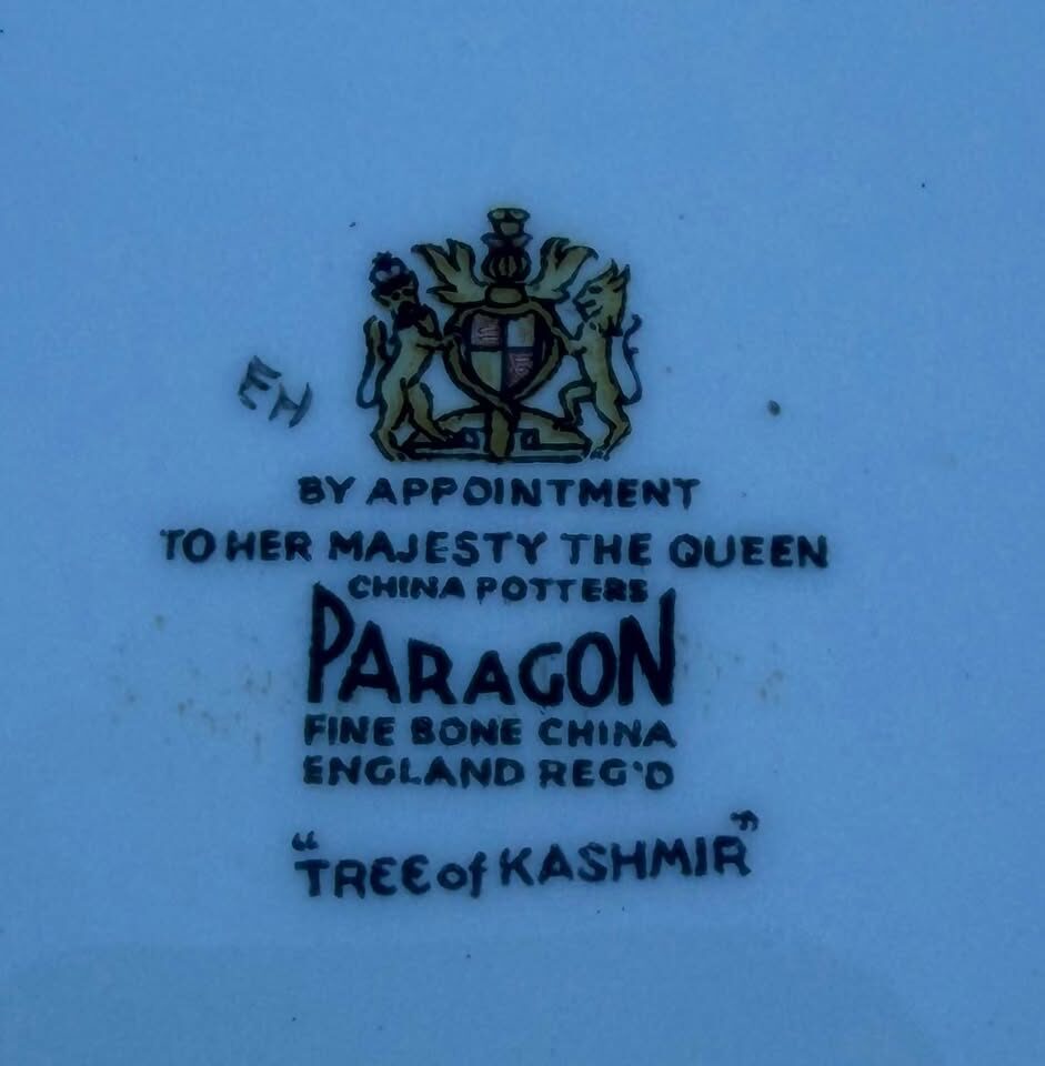 Vintage Paragon "Tree of Kashmir" 3-Piece Serving Set - Excellent condition - photo 4