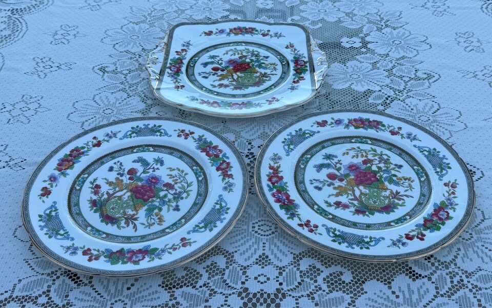 Vintage Paragon "Tree of Kashmir" 3-Piece Serving Set - Excellent condition - photo 6