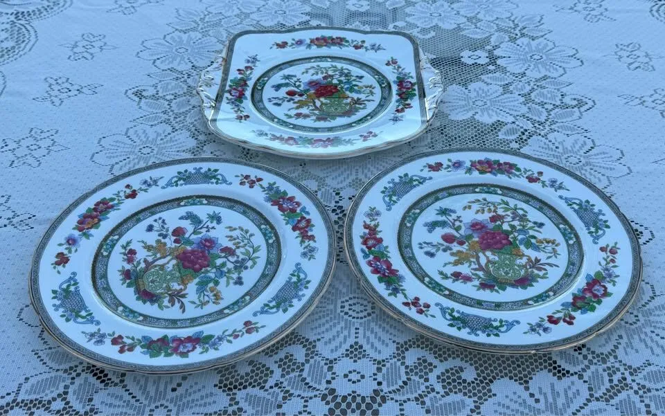Vintage Paragon "Tree of Kashmir" 3-Piece Serving Set - Excellent condition - photo 6