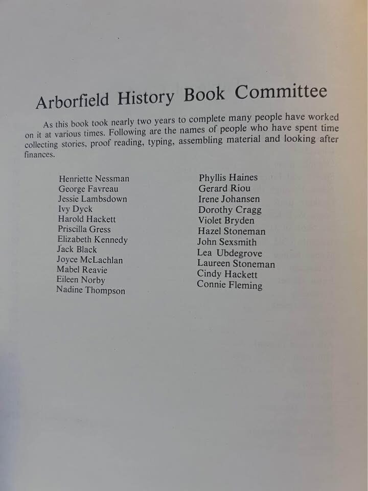 Arborfield Saskatchewan History Book - photo 4