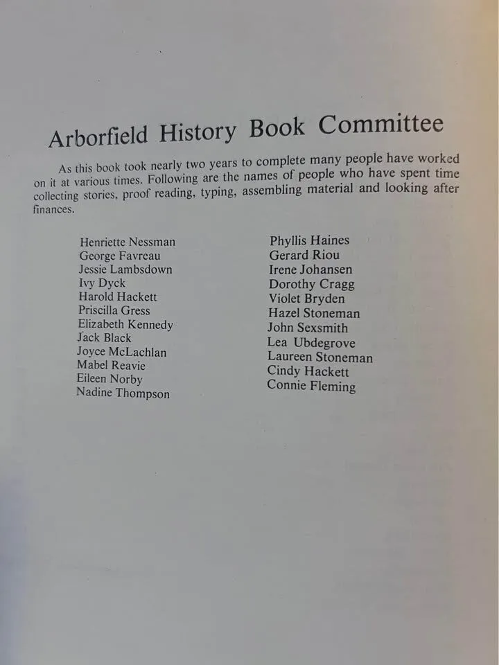 Arborfield Saskatchewan History Book - photo 4