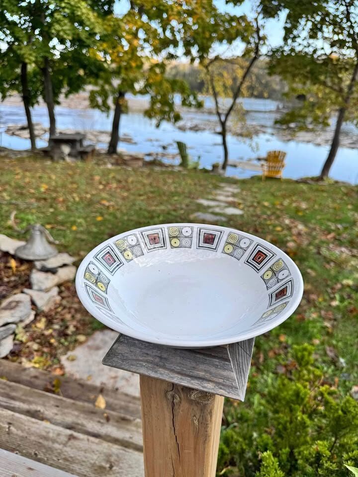 1960s Kathy Winkle Ironstone Dinnerware Partial Set Rushstone