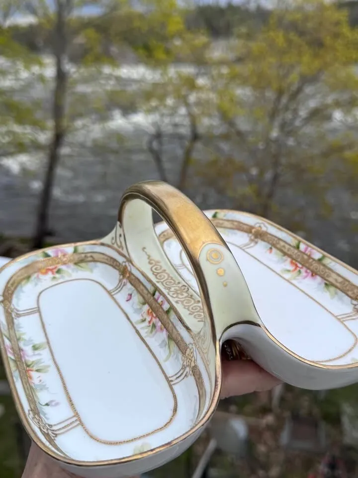 Antique Hand-Painted Nippon Divided Celery Dish - Morimura Bros. (1911-1921) - photo 6