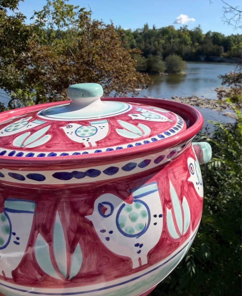 Authentic Italian Solimene Vietri Chicken Tureen – Hand-Painted Campagna Pottery! - photo 7