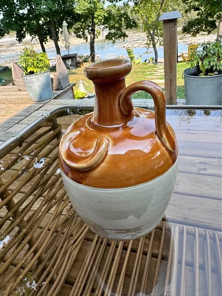 Vintage Donald Fisher "Ye Monks" Scotch Whisky Stoneware Jug Decanter - photo 1
