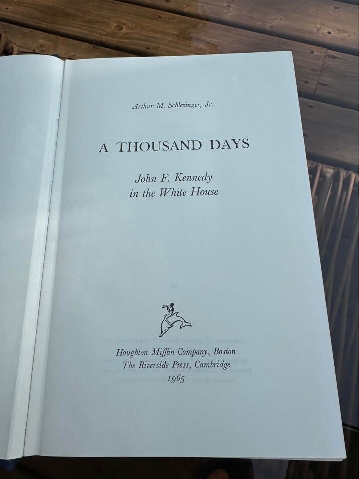John F. Kennedy Commemorative Tray and 'A Thousand Days' Book - photo 5