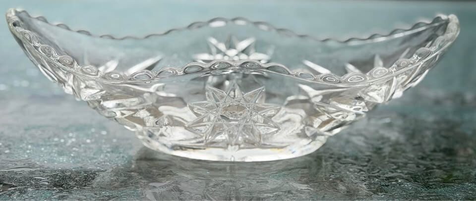 Vintage Crystal & Glass Serving Bowls (Anchor Hocking & Bohemian Cut Crystal) - photo 2