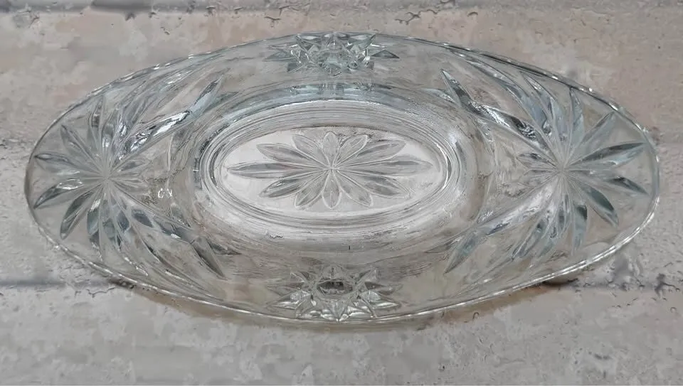 Vintage Crystal & Glass Serving Bowls (Anchor Hocking & Bohemian Cut Crystal) - photo 4