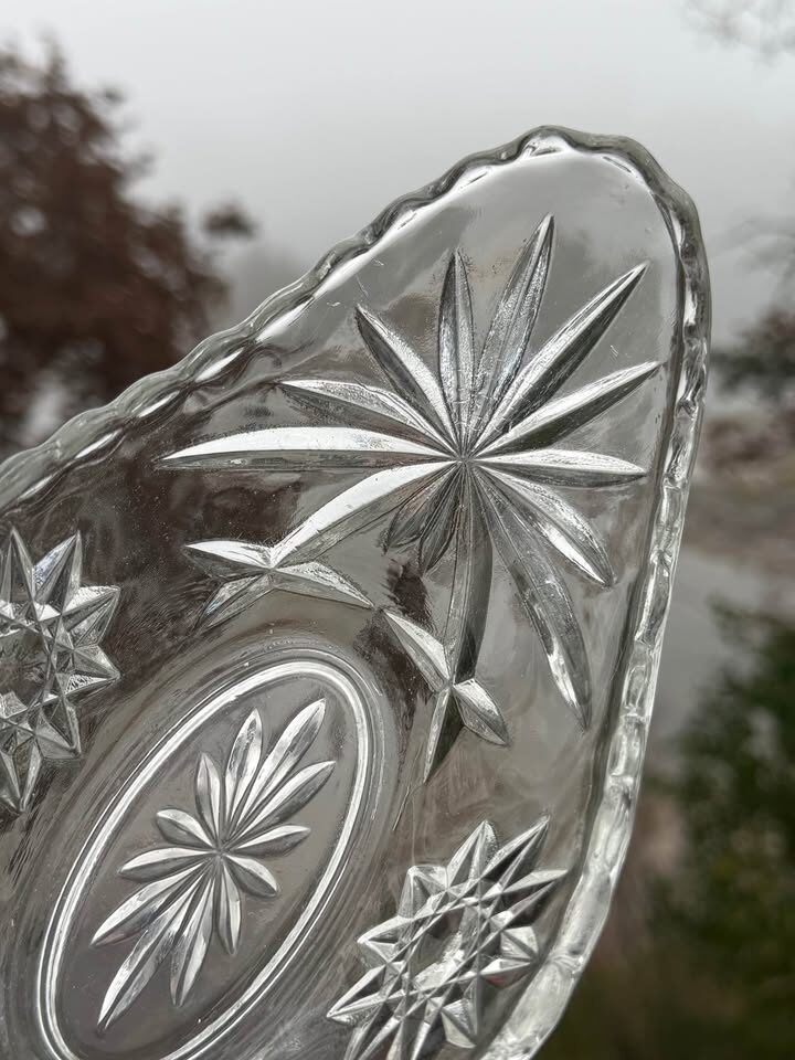 Vintage Crystal & Glass Serving Bowls (Anchor Hocking & Bohemian Cut Crystal) - photo 5