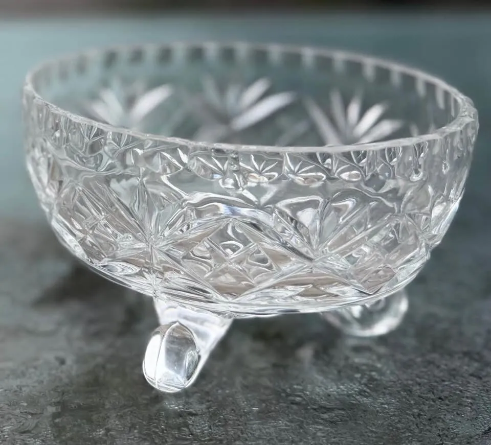 Vintage Crystal & Glass Serving Bowls (Anchor Hocking & Bohemian Cut Crystal) - photo 8