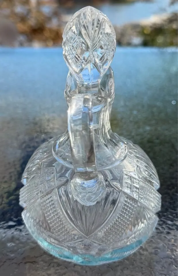 Antique 1896 EAPG George Duncan & Sons "Tepee" Oil/Vinegar Cruet with Stopper (6 1/4”) - photo 6