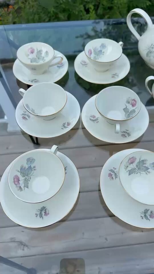 Vintage 1950s Alka Bavaria Germany Fine China Tea Set - 19 Pcs - photo 1