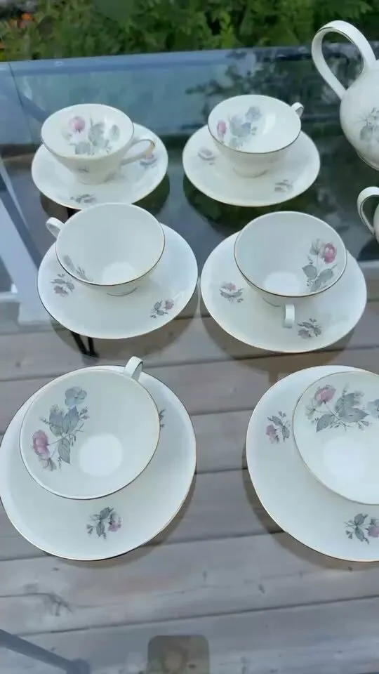 Vintage 1950s Alka Bavaria Germany Fine China Tea Set - 19 Pcs - photo 1