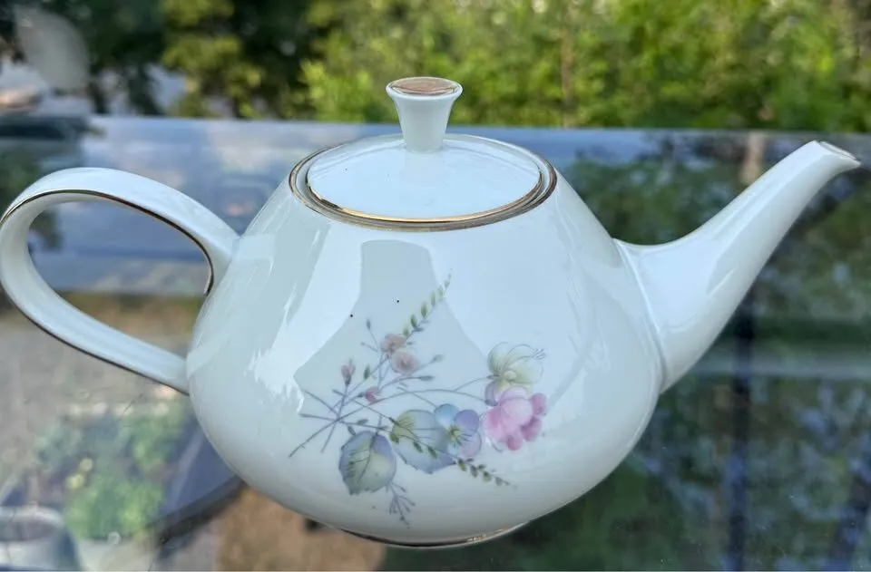 Vintage 1950s Alka Bavaria Germany Fine China Tea Set - 19 Pcs - photo 4