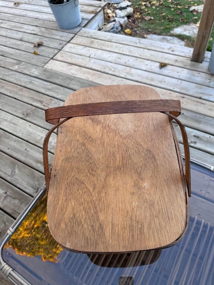 Vintage double handled picnic basket - photo 7