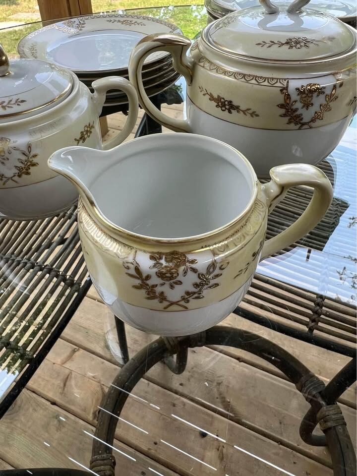 Antique 1920s Noritake Japan Tea & Dessert Set (30 Pcs) - Gold "M" Mark - photo 4