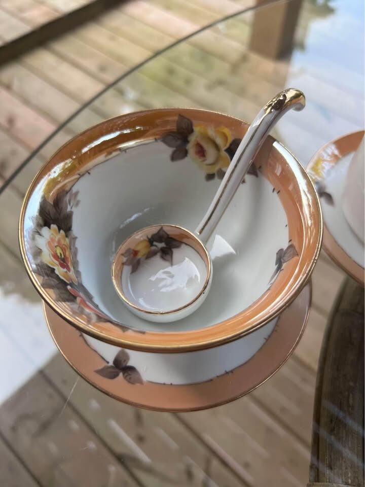 Noritake Lusterware Teapot and bowl - photo 5