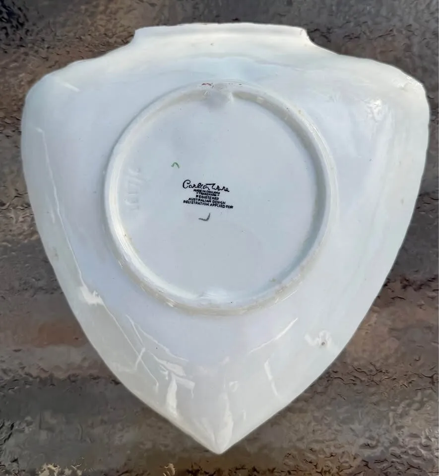 Vintage Carlton Ware "Apple Blossom" Leaf Dish - Made in England - photo 2