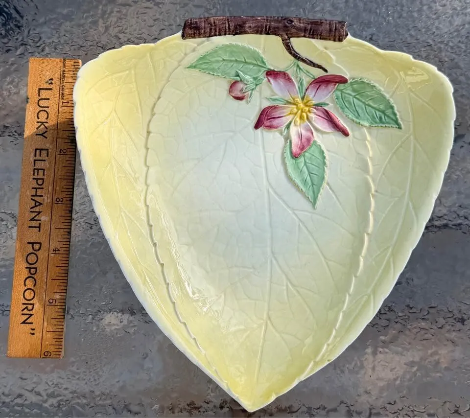 Vintage Carlton Ware "Apple Blossom" Leaf Dish - Made in England - photo 4