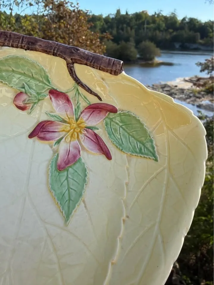 Vintage Carlton Ware "Apple Blossom" Leaf Dish - Made in England - photo 8
