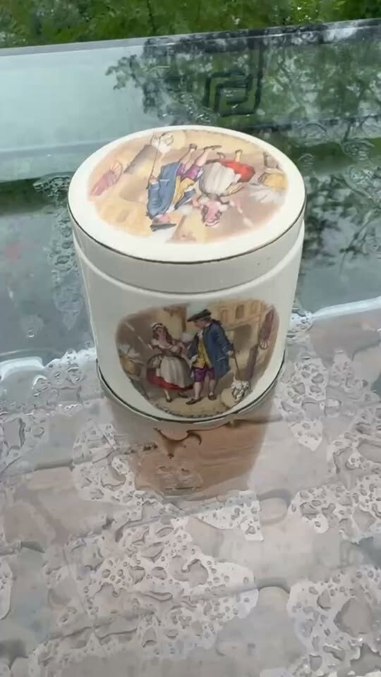 1950s Vintage Sandland Ware Ceramic Marmalade Jar with Lid - Made in England