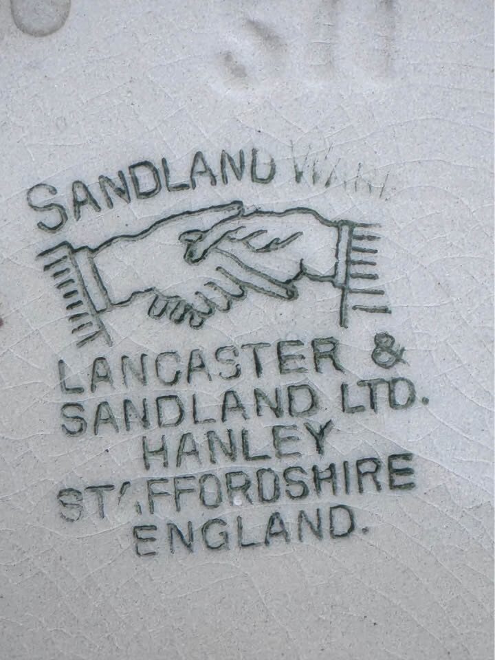 1950s Vintage Sandland Ware Ceramic Marmalade Jar with Lid - Made in England - photo 3