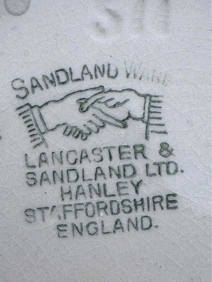 1950s Vintage Sandland Ware Ceramic Marmalade Jar with Lid - Made in England - photo 3