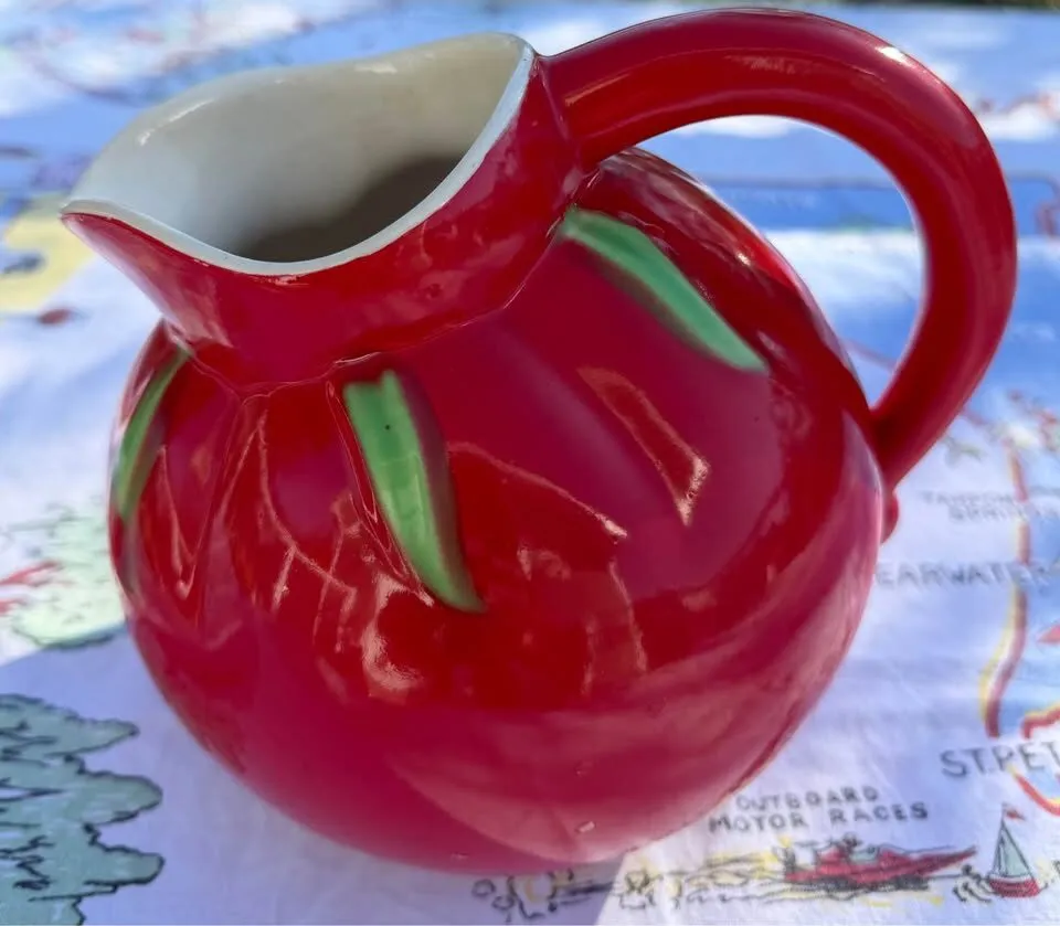Vintage Mid-Century "Pantry Parade" Tomato Ball Pitcher (1940s)Price: $65 - photo 6