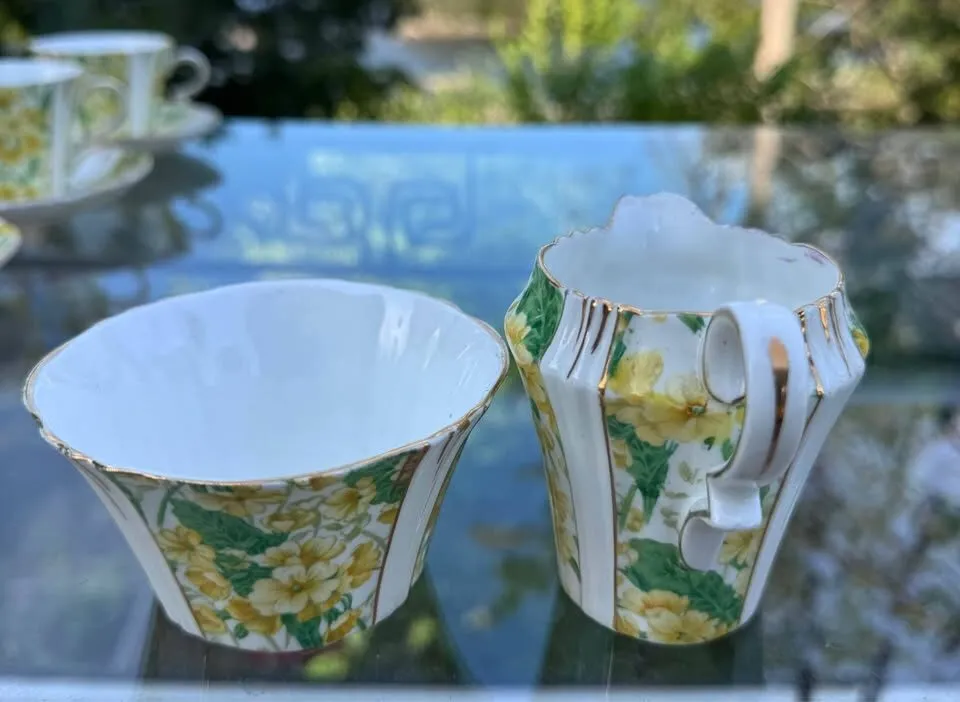 Vintage Royal Albert "Primrose" Bone China Tea Set - 20 Pcs (Service for 5) - photo 6