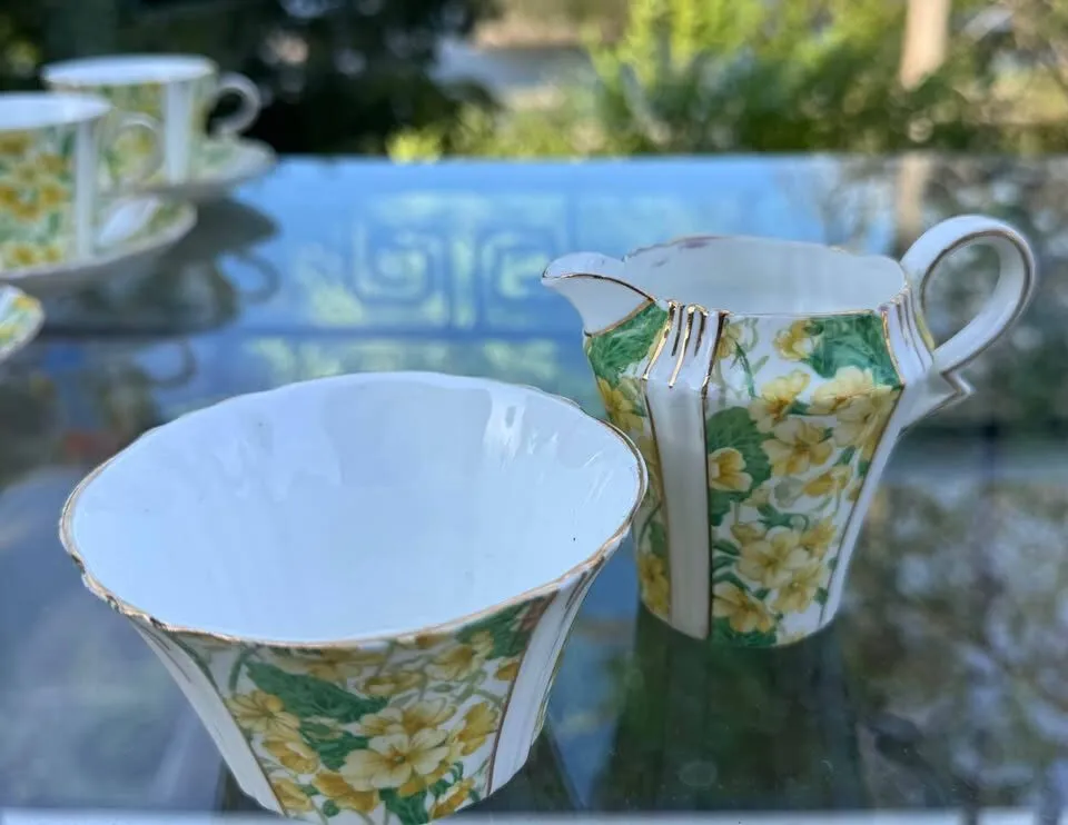 Vintage Royal Albert "Primrose" Bone China Tea Set - 20 Pcs (Service for 5) - photo 7