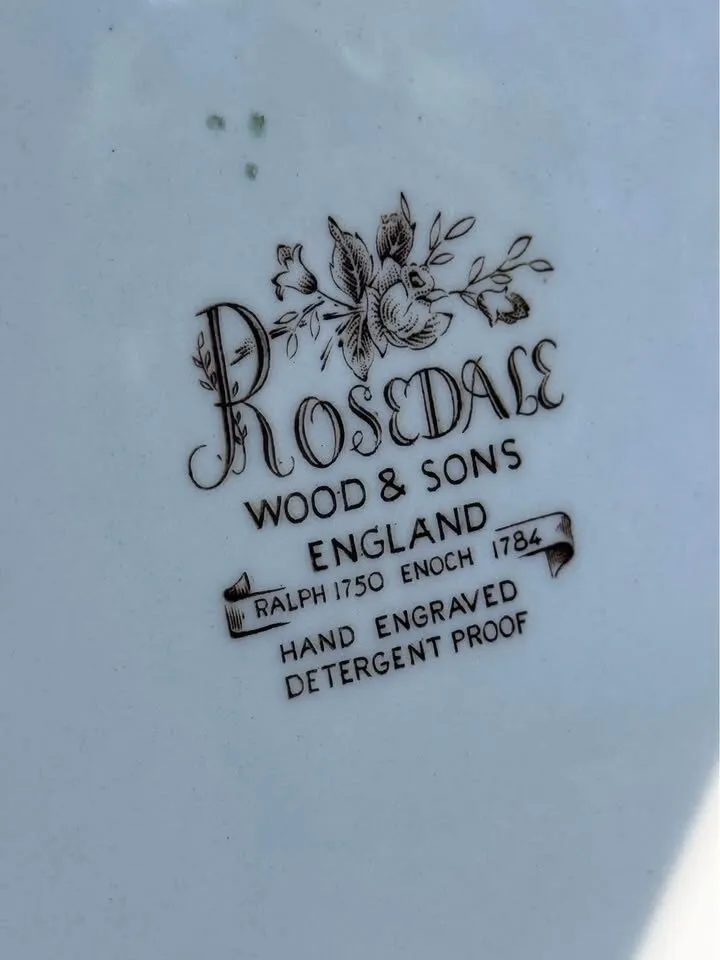Vintage Wood & Sons "Rosedale" English Ironstone 55 Piece Tableware Set - photo 3