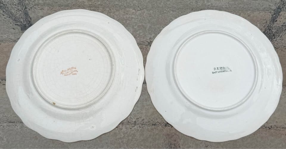 Antique World War I -1916 & 1917 Calendar Plates - Matching Set - photo 4