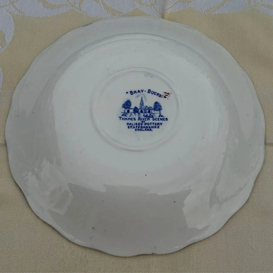 Vintage Blue & White Wall Plate Decor - Made in England - photo 2