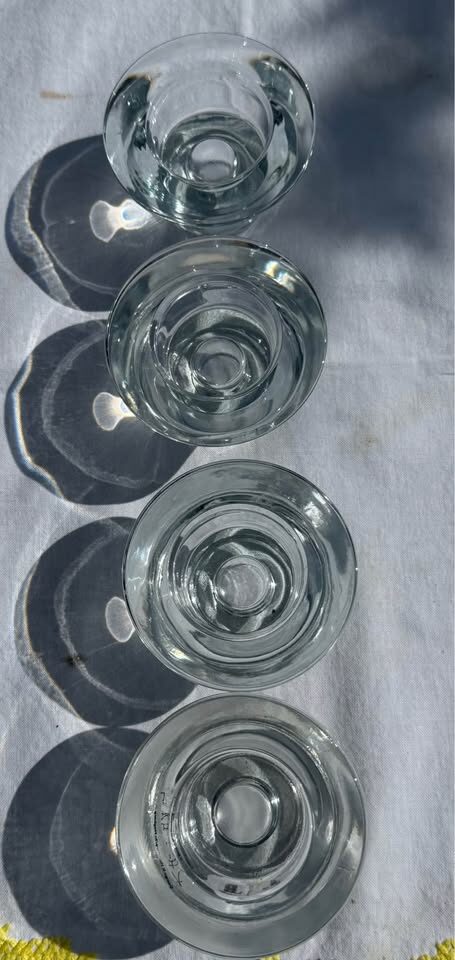 Vintage IKEA Reversible Glass Candle Holders – Set of 4 (Hagberg) - photo 8