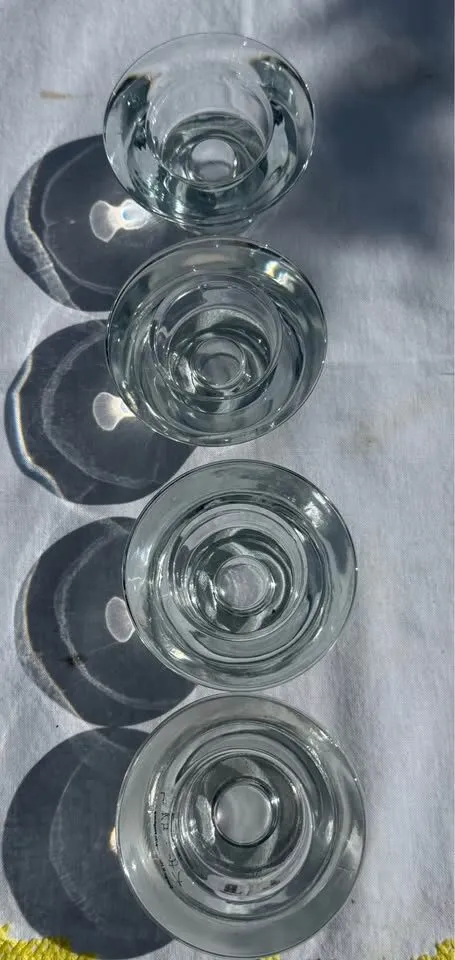 Vintage IKEA Reversible Glass Candle Holders – Set of 4 (Hagberg) - photo 8