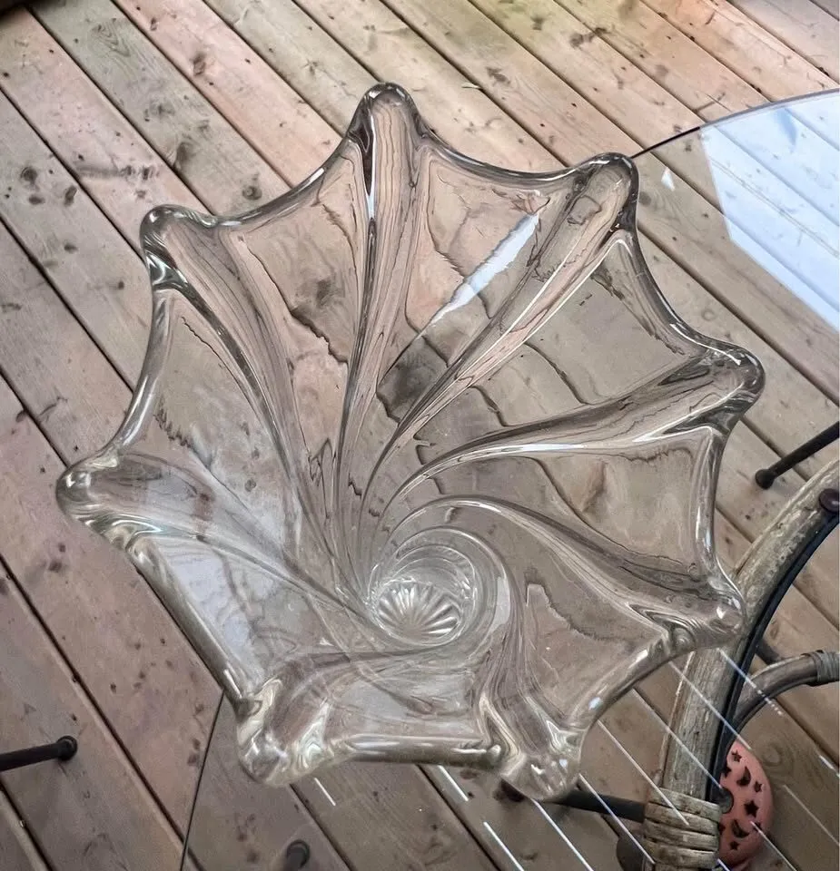 Antique Dugan "Spiralex" Clear Swung Glass Vase - 1900s - photo 6