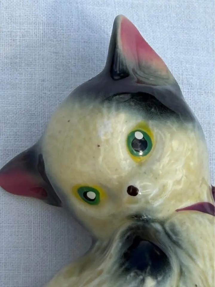 Vintage Mid-Century Ceramic Cat Salt & Pepper Shakers - Made in Japan - photo 8