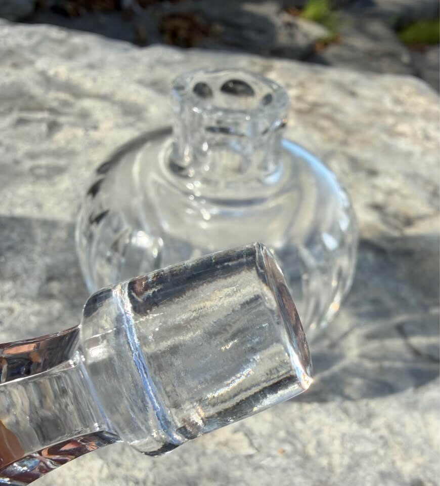 Vintage Cut Crystal Perfume Bottle & Stopper – Waterford Vanity Pattern - photo 3