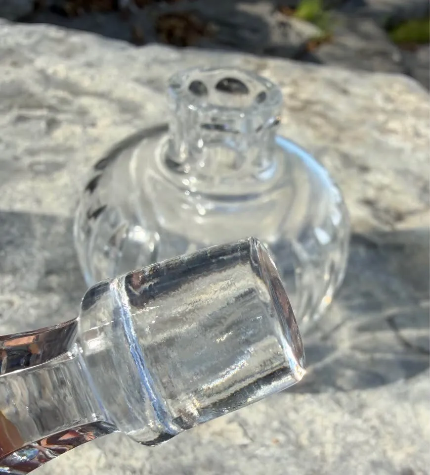 Vintage Cut Crystal Perfume Bottle & Stopper – Waterford Vanity Pattern - photo 3
