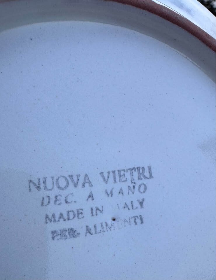 Vintage Italian Vietri "Mucca" Hand-Painted Cow Ceramic Set - 6 Pieces - photo 3