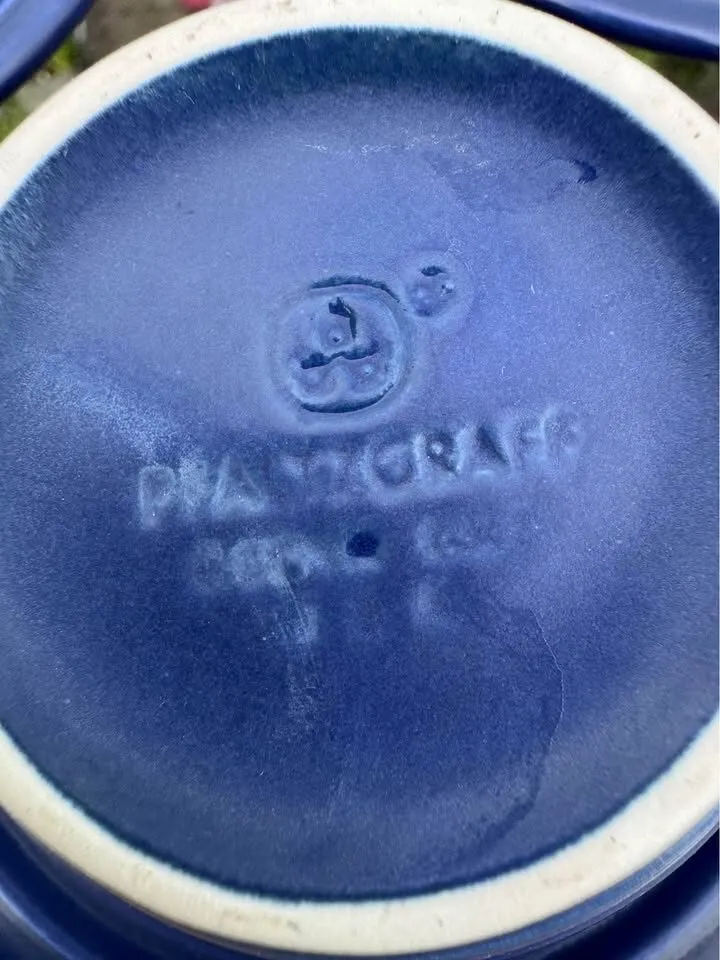 Vintage Pfaltzgraff "Terrace Blueberry" Cup & Saucer Sets - Made in USA (Set of 3) - photo 2
