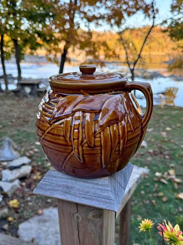 Vintage bean pot ovenware