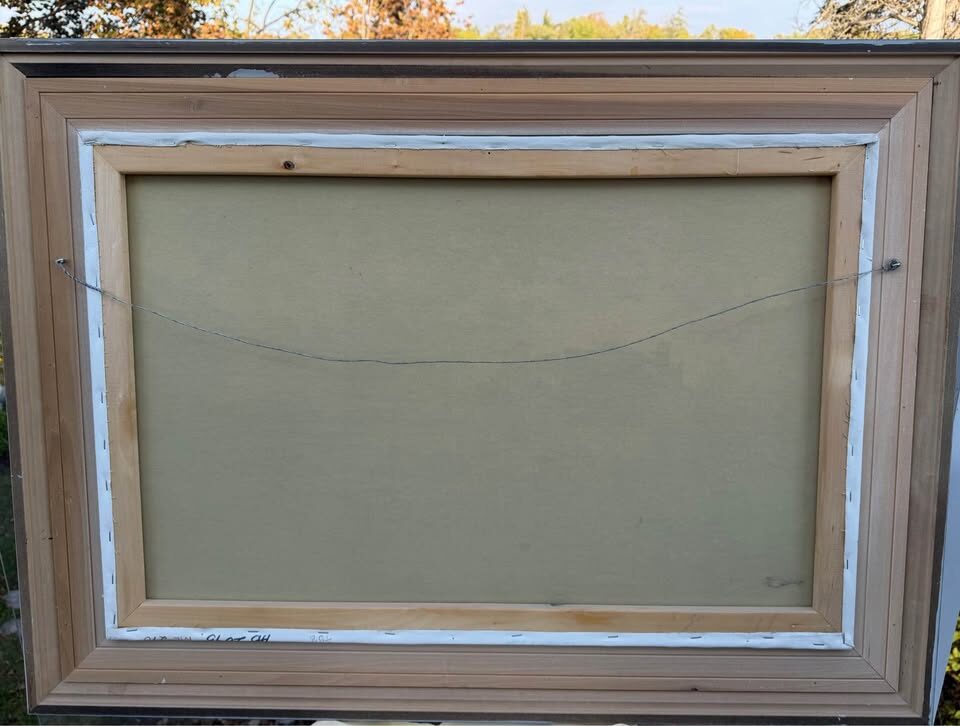 Huge 44" x 32" Original Landscape Oil Painting Framed & Ready to Hang - photo 8