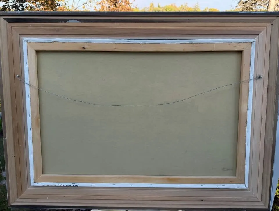 Huge 44" x 32" Original Landscape Oil Painting Framed & Ready to Hang - photo 8