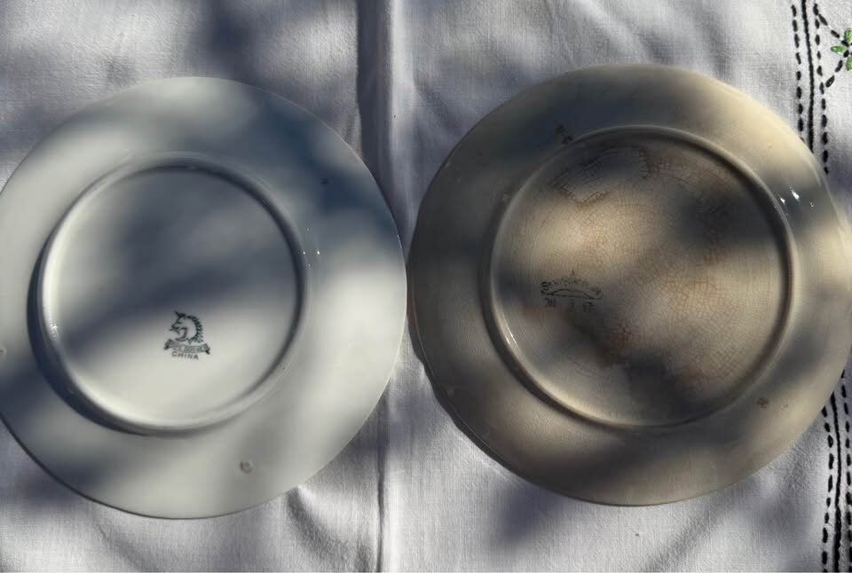 Antique 1911 & 1913 Souvenir Calendar Plates Set (7-Inch) - Harker & Pope-Gosser - photo 3