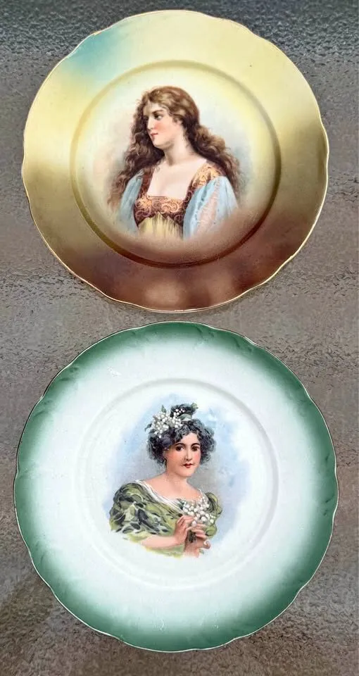 Antique Portrait Plates - 1905 St. Louis Souvenir & Victoria Austria - photo 1